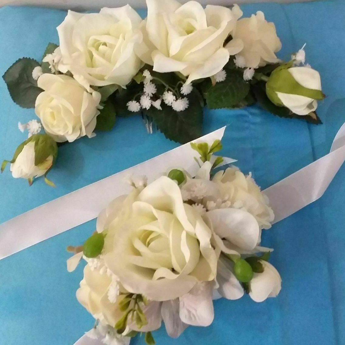 تاج گل سر و دستبند