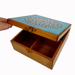 جعبه پذیرایی چوبی دستساز طرح حوضچه سایز 20در20