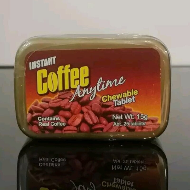 قرص جویدنی قهوه کافی آب نباتی 25 گرمی 