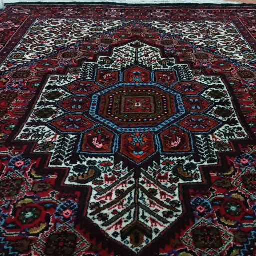 فرش دستبافت زر و نیم سنتی اصیل طرح قولتوق زنجان یک جفت