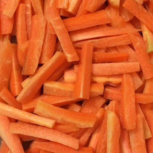 هویج خلالی خرده شده خانگی (500 گرمی)