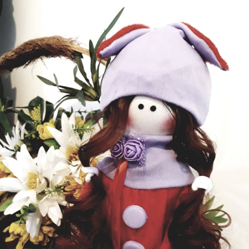 عروسک روسی دستساز طرح نینی دخترانه