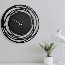 ساعت مدرن دیواری H157 فلزی با رنگ کوره ای استاتیک با سفارش سازی اندازه و رنگ