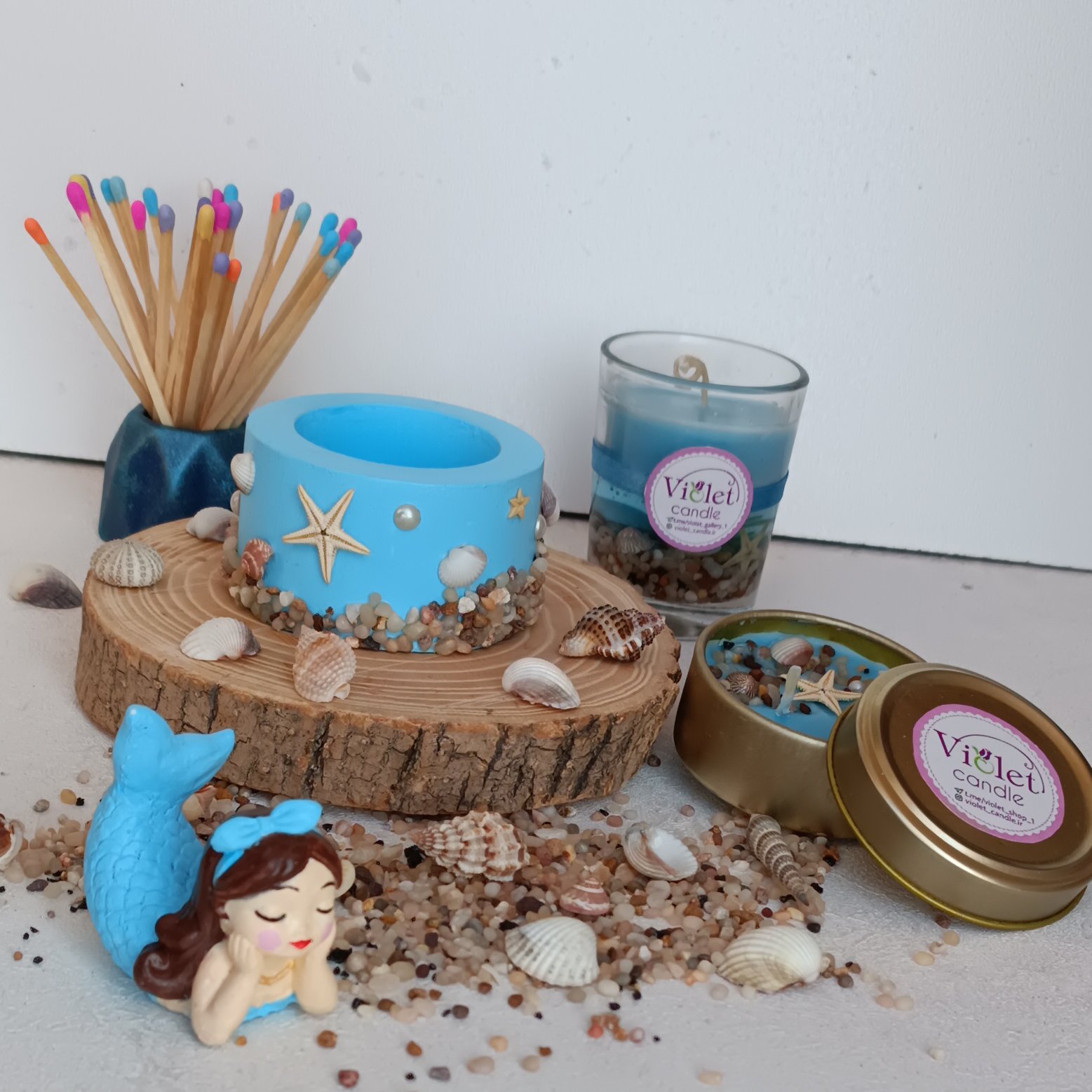 جاوارمری دریایی ، جا شمعی طرح دریایی 