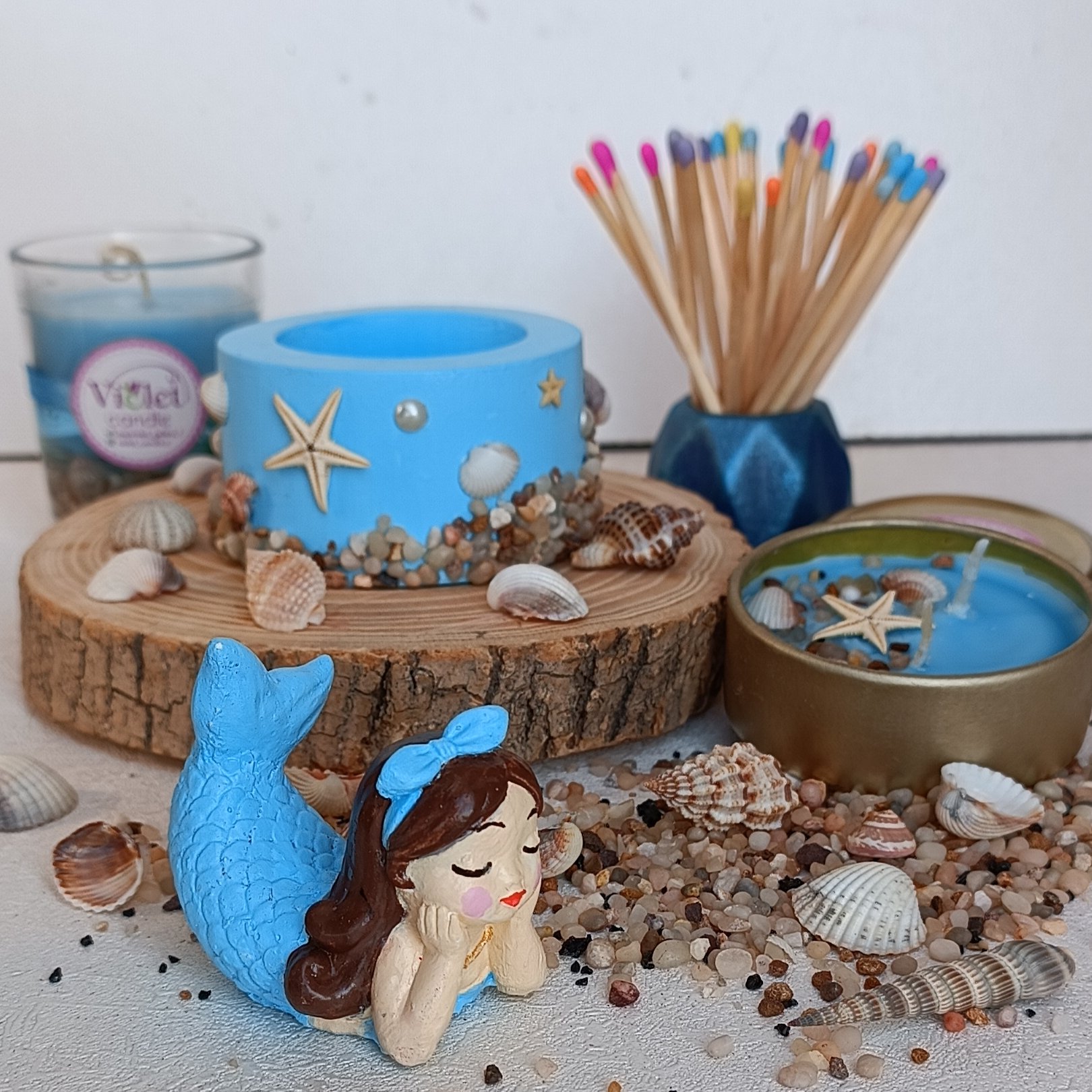 جاوارمری دریایی ، جا شمعی طرح دریایی 