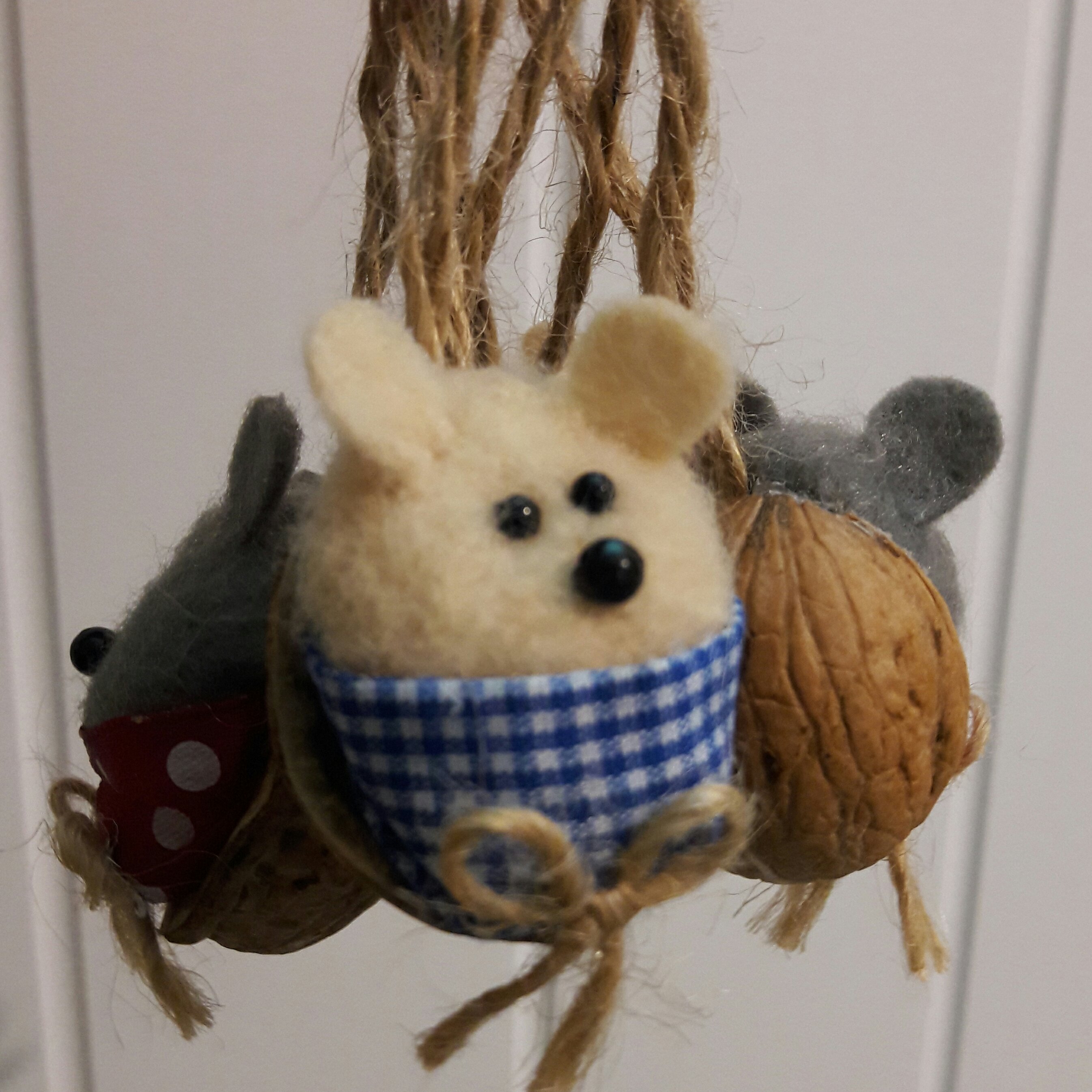 موش نمدی گردویی گیفت سرکلیدی