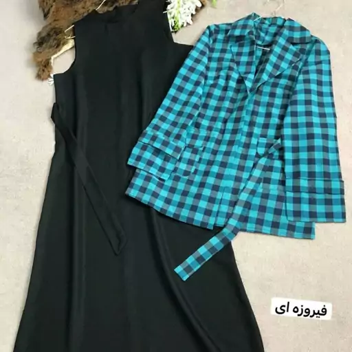 سارافون و کت چارخونه نخ پنبه و سارافون اسکاچی