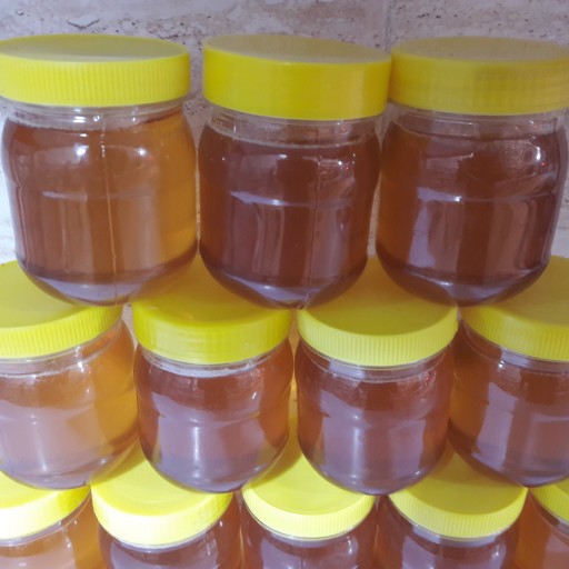 عسل چندگیاه ساکارز پایین طبیعی کوهی کنار گون گشنیز(نیم کیلویی)