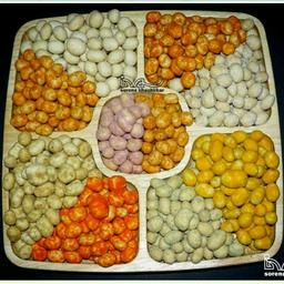 بادام زمینی روکشدار مخلوط در ده طعم مختلف در بسته بندی 1500 کیلویی 