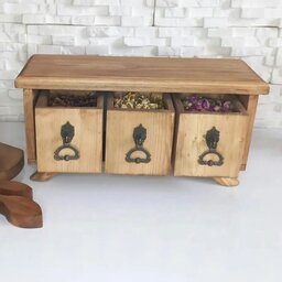 باکس و استند رومیزی آشپزخانه جا ادویه و دمنوش و کافه چوبی چوب روس ضد آب 