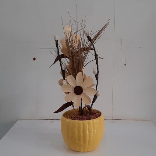 گلدان گل خشک مصنوعی تایلندی