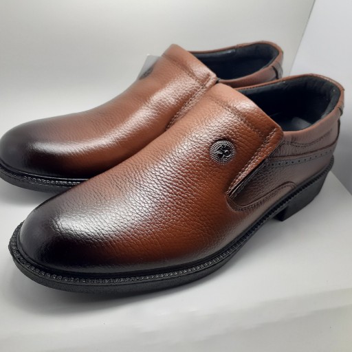کفش مردانه چرم طبیعی سایز بزرگ برند رخشی کد 1620