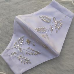 ماسک عروس مجلسی سفید