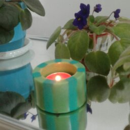 شمع یلدایی مدل هندوانه  ای شمع  خاص - هدیه-شمع فانوسی
