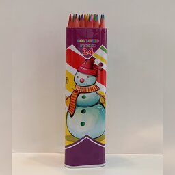 مداد  رنگی   24   رنگ   اسکول مکس   مدل استوانه ای 