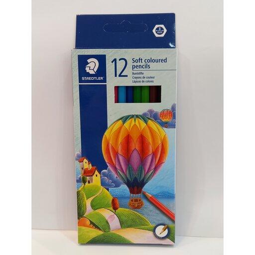 مداد  رنگی  12  رنگ   استدلر    مدل  طرح   بالن   