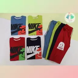 تی شرت و شلوارک پسرانه طرح Nike 