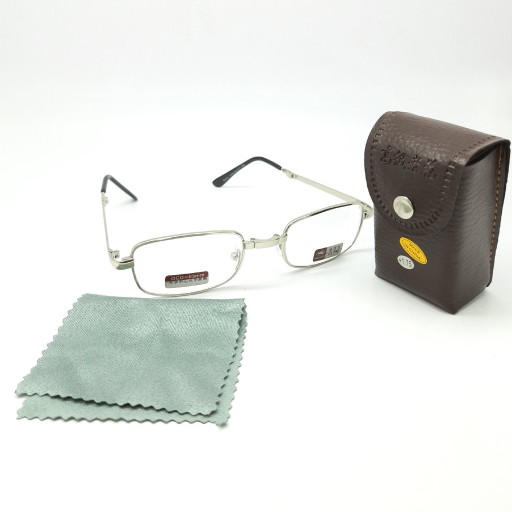 عینک مطالعه تاشو از نمره مثبت یک الی مثبت سه جنسیت فریم تمام قاب فلزی  تاشو و دارای کیف با قابلیت  اتصال به  کمربند