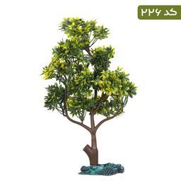 گیاه مصنوعی آکوا مارس درختچه 40 سانتی گیاه آکواریومی با پایه پلی استر رنگ شده