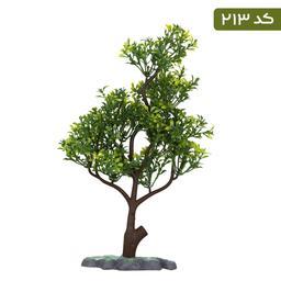 گیاه مصنوعی آکوا مارس درختچه 40 سانتیی با پایه پلی استر رنگ شده