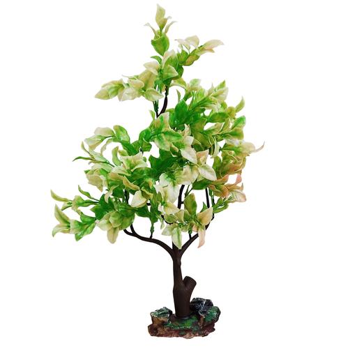 گیاه مصنوعی آکوامارس درختچه 40 سانتی با پایه پلی استر رنگ شده