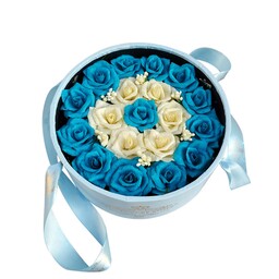 باکس گل رز  آبی 