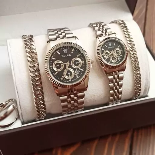 ساعت مچی مردانه و زنانه رولکس روزشمار دار  ثبات رنگ متوسط ROLEX 