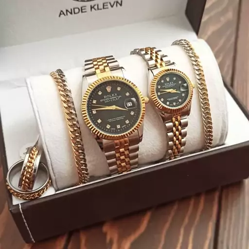 ساعت مچی مردانه و زنانه رولکس روزشمار دار ROLEX 