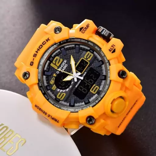 ساعت مچی مردانه طرح جی شاک رنگ نارنجی g shock 