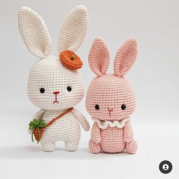 عروسک خرگوش مادر ودختر🐇🐰
دستباف ناری🧶