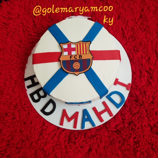 کیک تولد تم بارسلونا