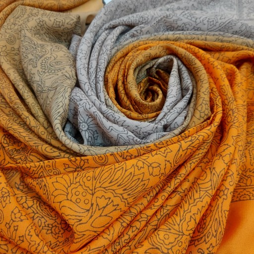 روسری گارزا طیفی نارنجی
