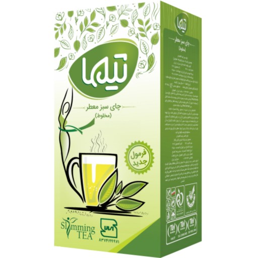 چای سبز معطر تیما با طعم به لیمو و زعفران (مخلوط) - 250 گرمی