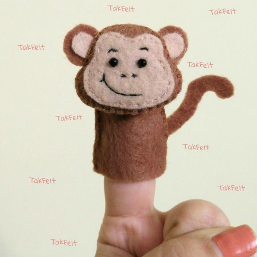 عروسک انگشتی نمدی میمون