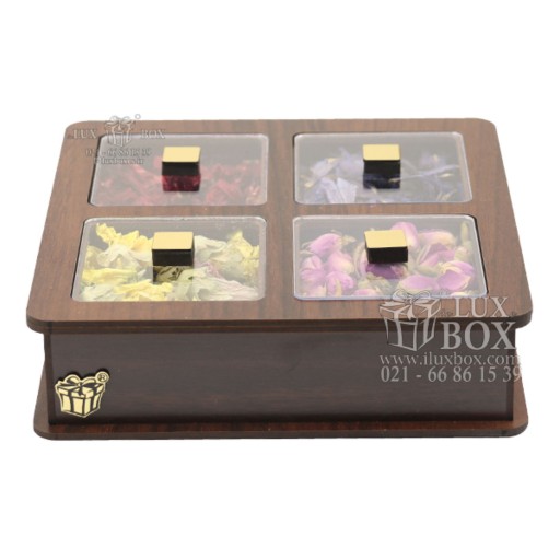 جعبه آجیل جعبه پذیرایی دمنوش جعبه شکلات کد LB18-1