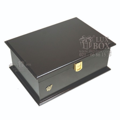 جعبه آجیل خشکبار جعبه دمنوش جعبه پذیرایی چوبی لوکس باکس کد LB103-B
