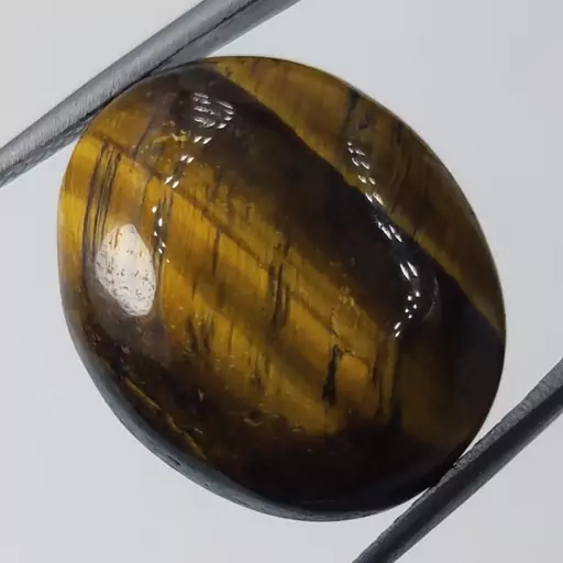 نگین سنگ چشم ببر یا tigers eye معدنی    