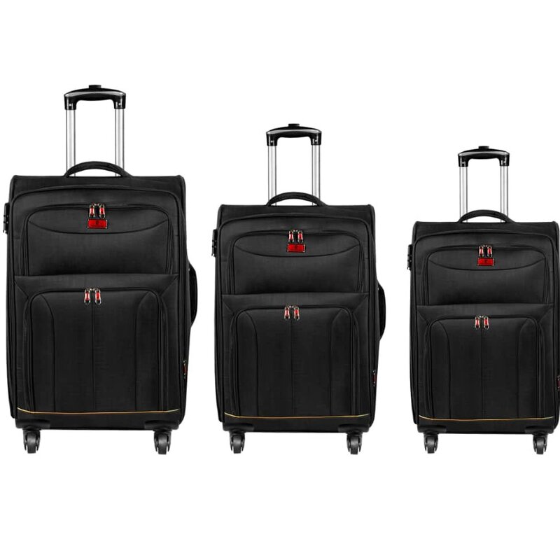 چمدان 3 سایز بزرگ متوسط کوچکبرند پیرکاردین دسته جلیقه ای و 4چرخ