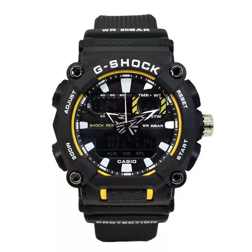 ساعت CASIO G  SHOCK کاسیو A جی شاک جدید دوزمانه آنتی مغناطیس   صفحه رنگی بسیار