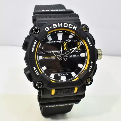 ساعت CASIO G  SHOCK کاسیو A جی شاک جدید دوزمانه آنتی مغناطیس   صفحه رنگی بسیار