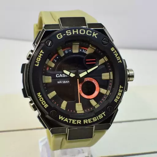 ساعت CASIO G  SHOCK HSD 010 کاسیو جی شاک P جدید دوزمانه آنتی مغناطیس  رنگی