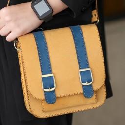کیف دستدوز دوشی چرم طبیعی سایز 20در20 در رنگ بندی (خریدمستقیم از تولید کننده)