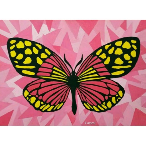 نقاشی پروانه بهاری
