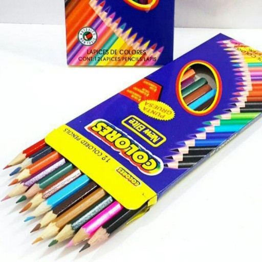 6 بسته مداد رنگی 12 رنگ