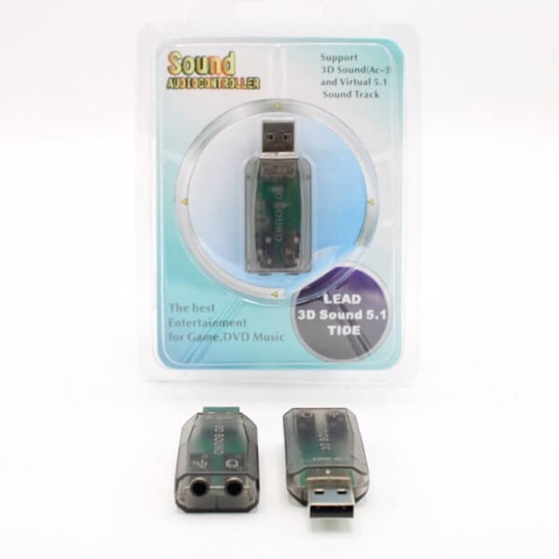 کارت صدا USB اکسترنال دی نت (ساند یو اس بی) 

