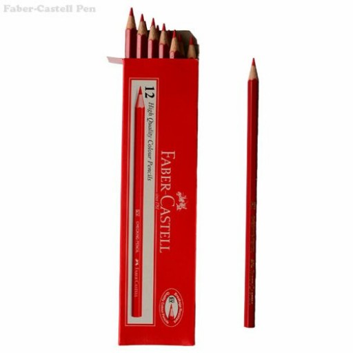 مداد قرمز فابر کاستل بسته12عددی