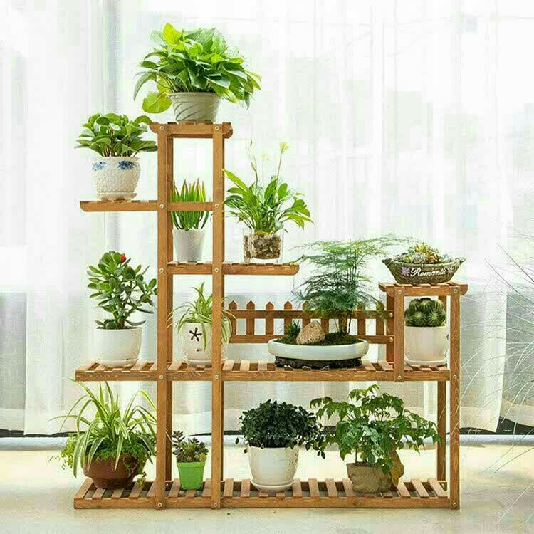 استند چوبی گل و کاکتوس سایز متوسط 106