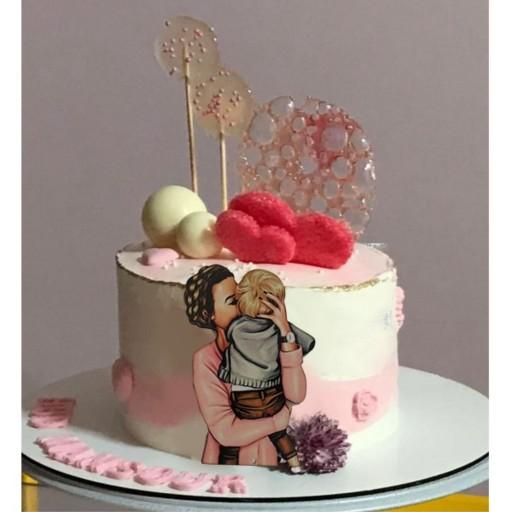 تاپر تزیین کیک بهگز مدل مهر مادری مناسب تزیین کیک تولد و مهمانی