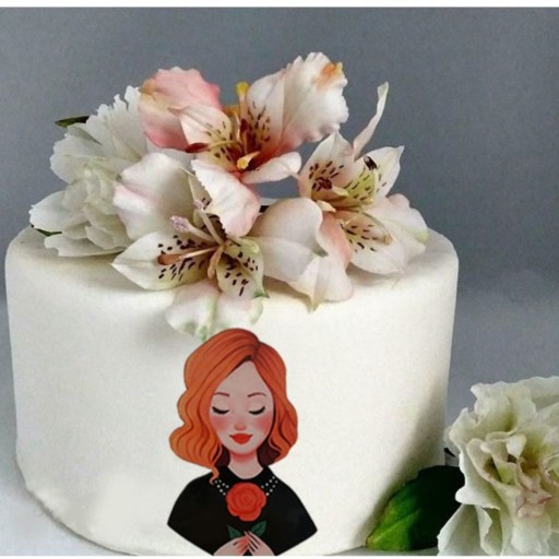 تاپر تزیین کیک بهگز مدل مادرانه مناسب تزیین کیک تولد و مهمانی و روز مادر