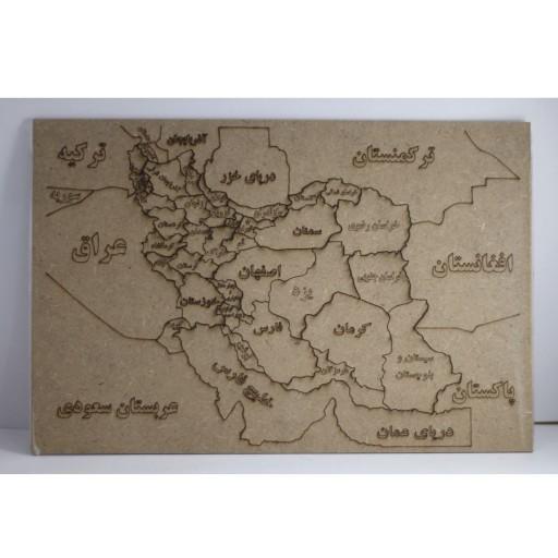پازل چوبی مدل نقشه ایران